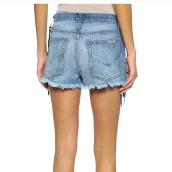 Hudson Tori Denim Slouch Shorts - Picture 9 of 10